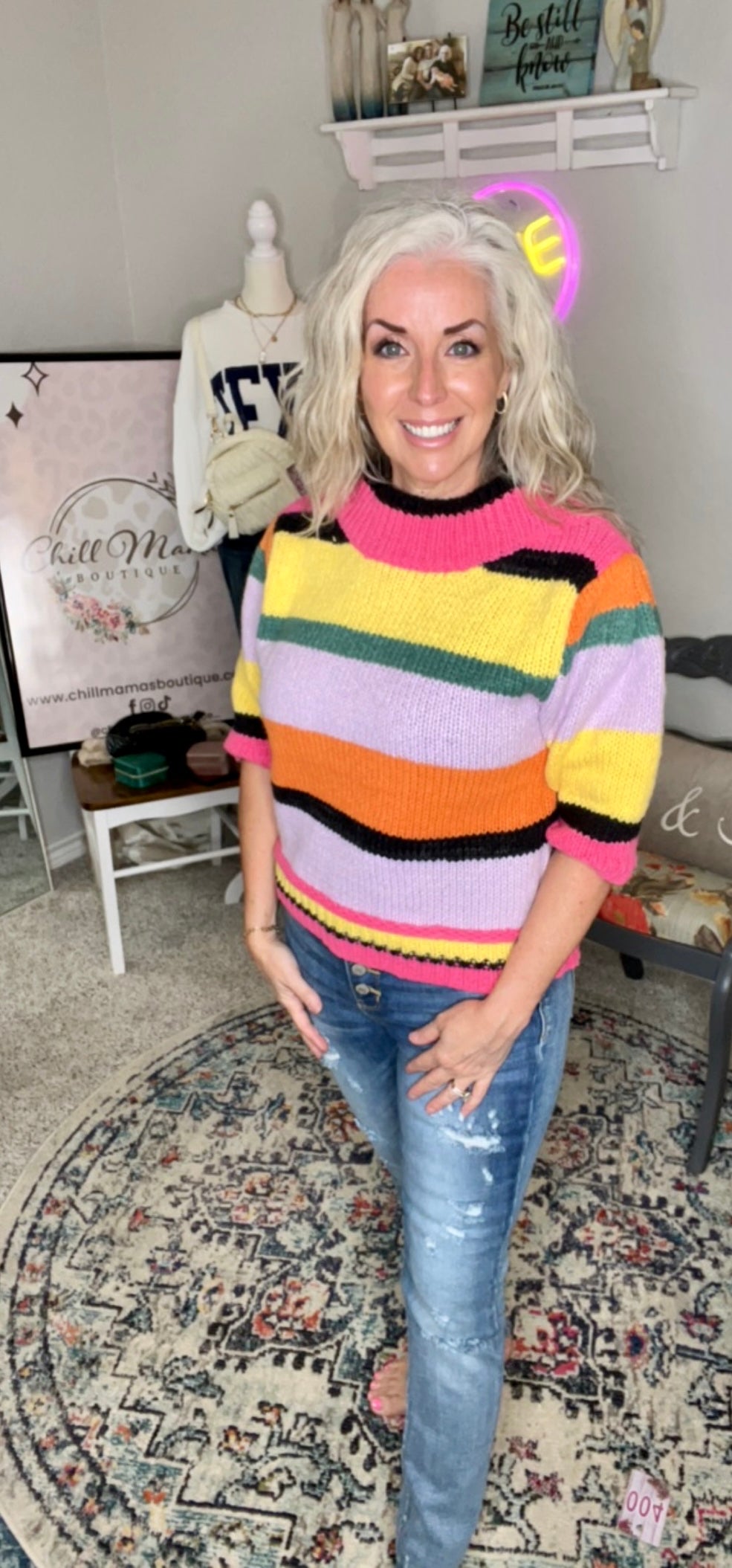 Bright Side Striped Sweater