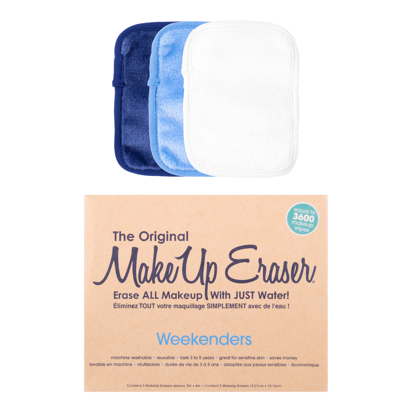 The Original MakeUp Eraser Weekenders Blue 3-Day Set