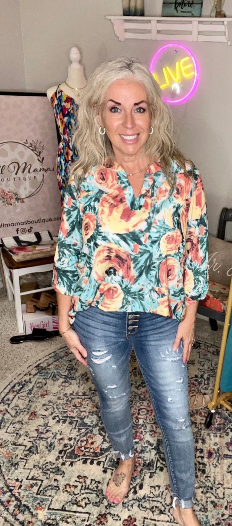 Whisked Away Floral Top