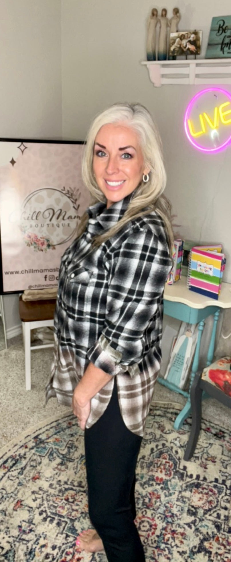 Plaid Ombre Flannel