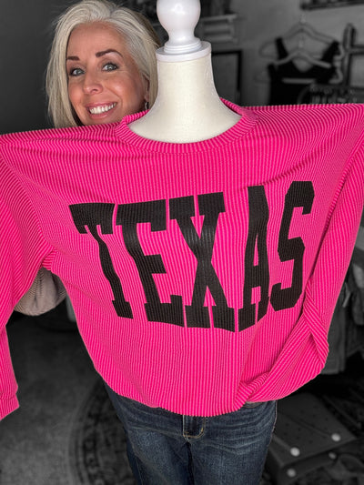 Texas Comfy Graphic Sweatshirt - multi colors