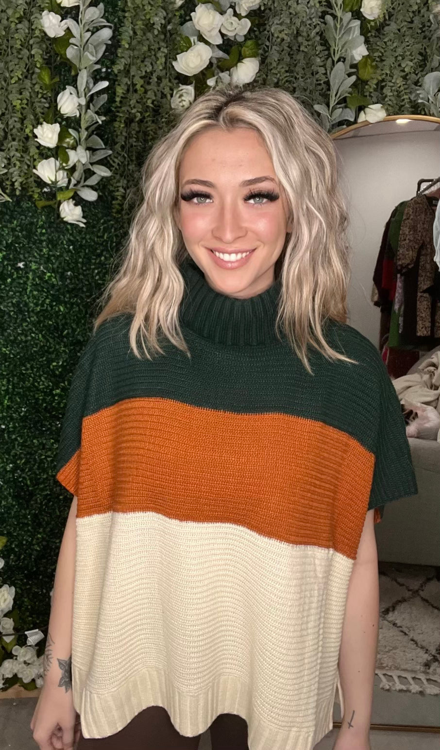 Perfectly Prompted Turtleneck Sweater