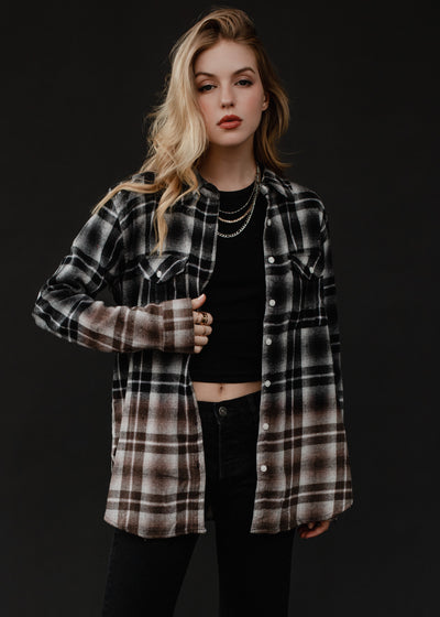 Plaid Ombre Flannel