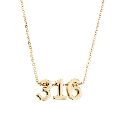 Bible Verse Numbers Necklace