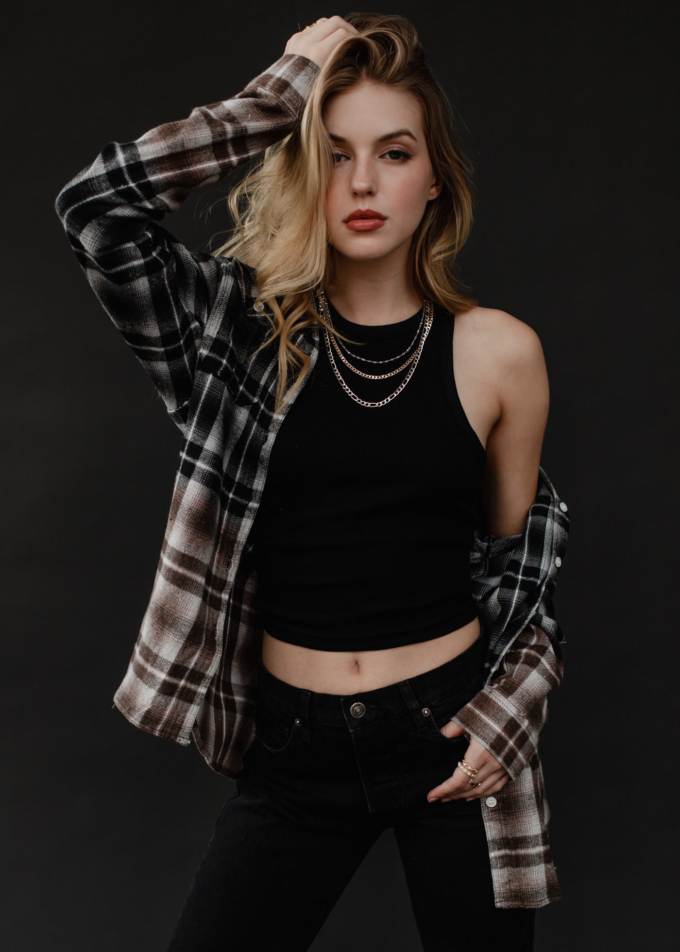 Plaid Ombre Flannel