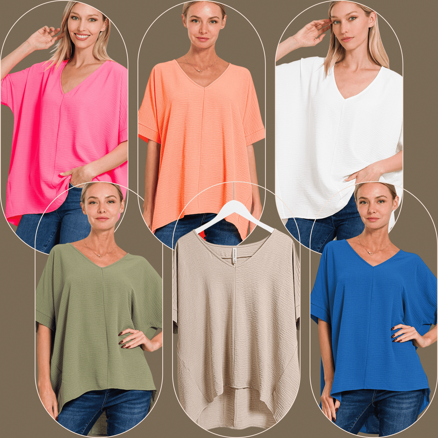 BreezeChic Dolman Short Sleeve Top