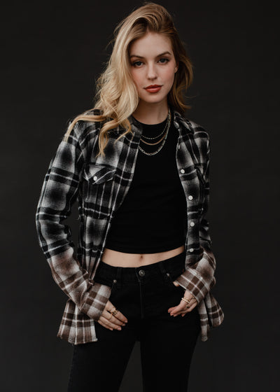 Plaid Ombre Flannel