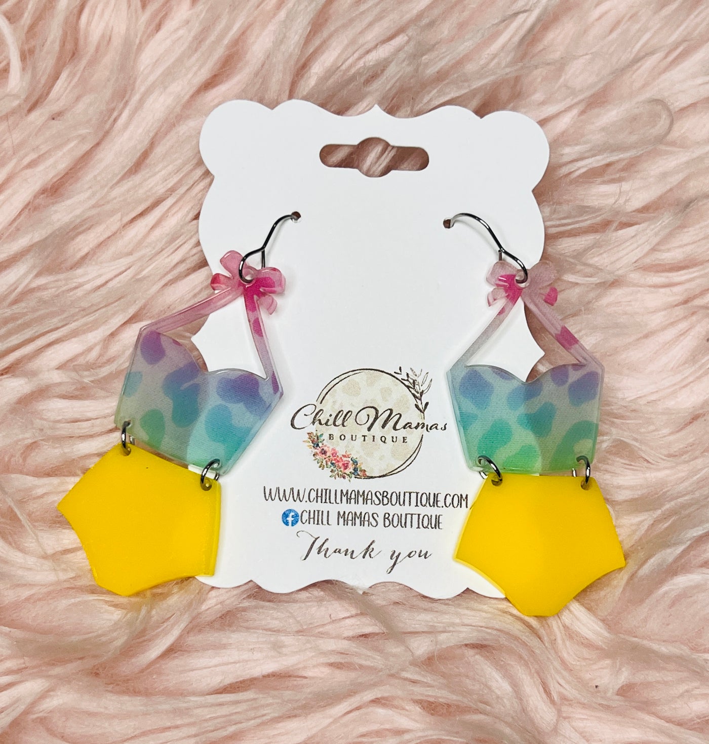 The Nancy Tankini Acrylic Earrings