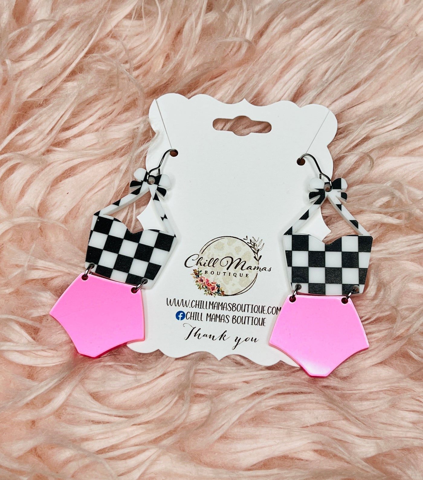 The Nancy Tankini Acrylic Earrings