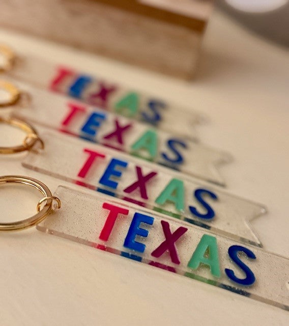 Texas Acrylic keychain