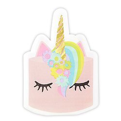 Jumbo Shaped Napkins - Unicorn