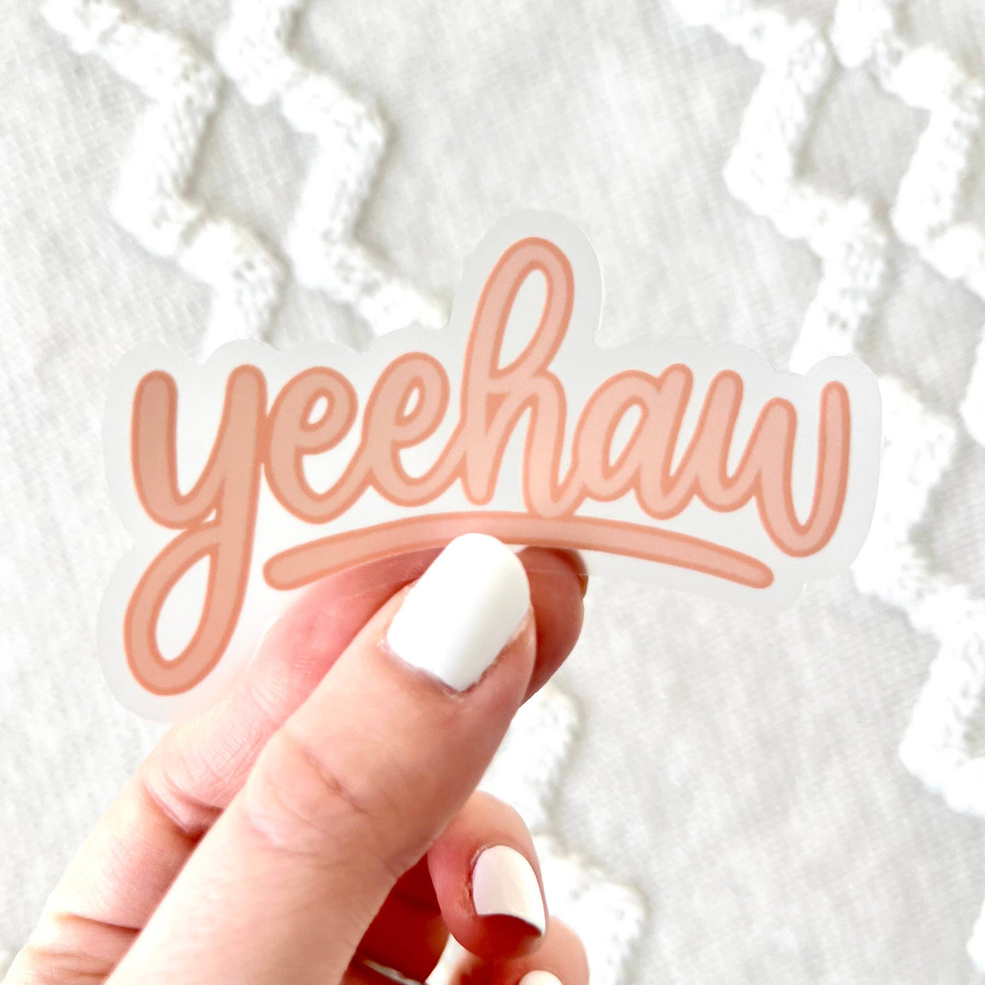 Yeehaw Sticker, 3x1.9 in.