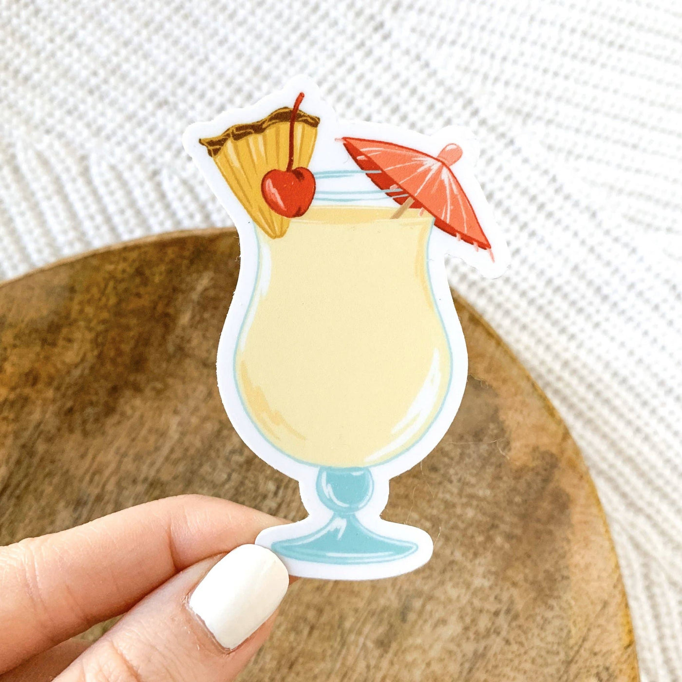 Pina Colada Sticker, 3x3 in.