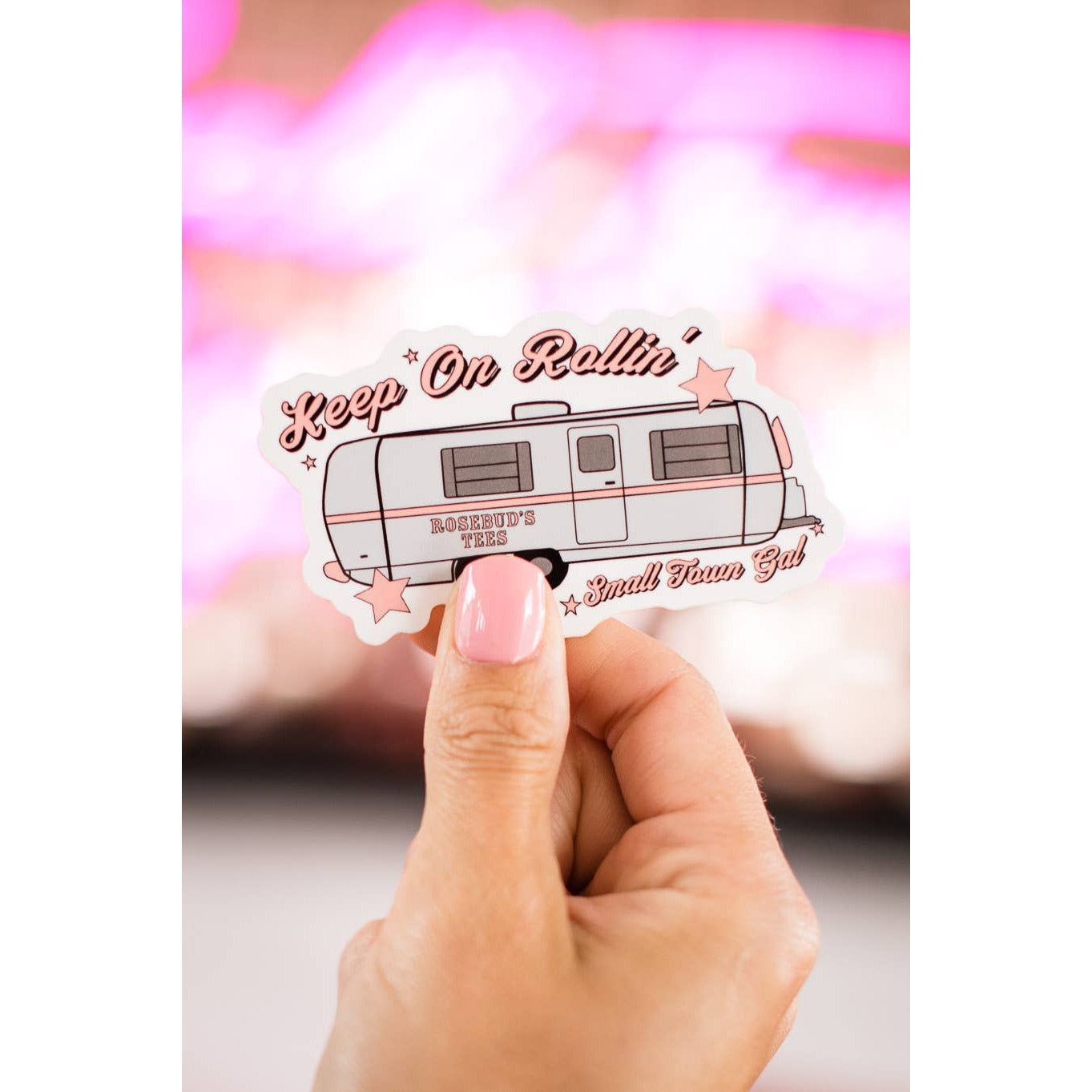 Keep On Rolling Dolly the Avion Sticker