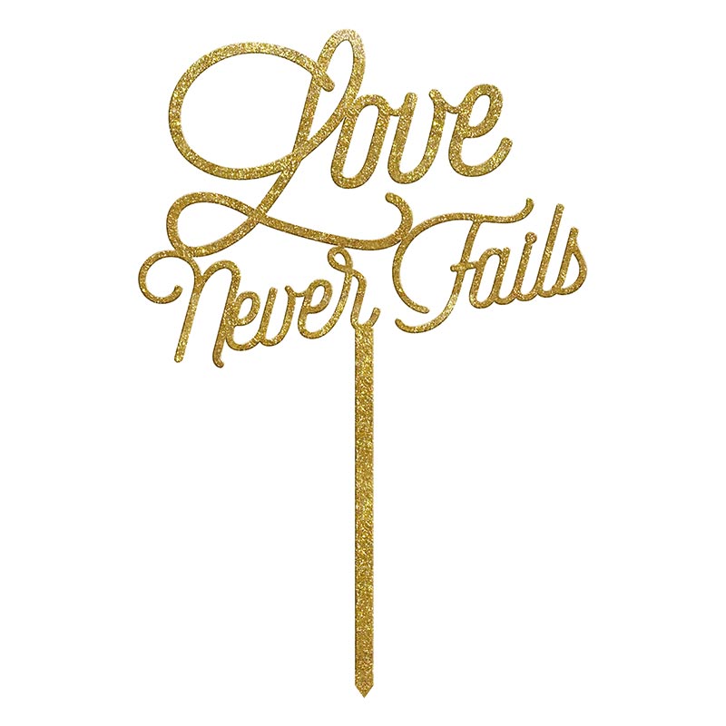 Cake Topper - Love Never Fails