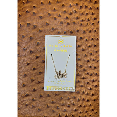 Gold Luxe Word Necklaces