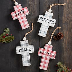 Plaid Hanging Crosses