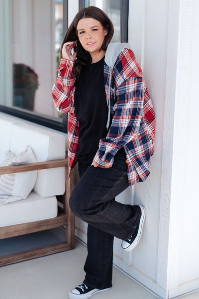 Thinking Out Loud Hooded Flannel