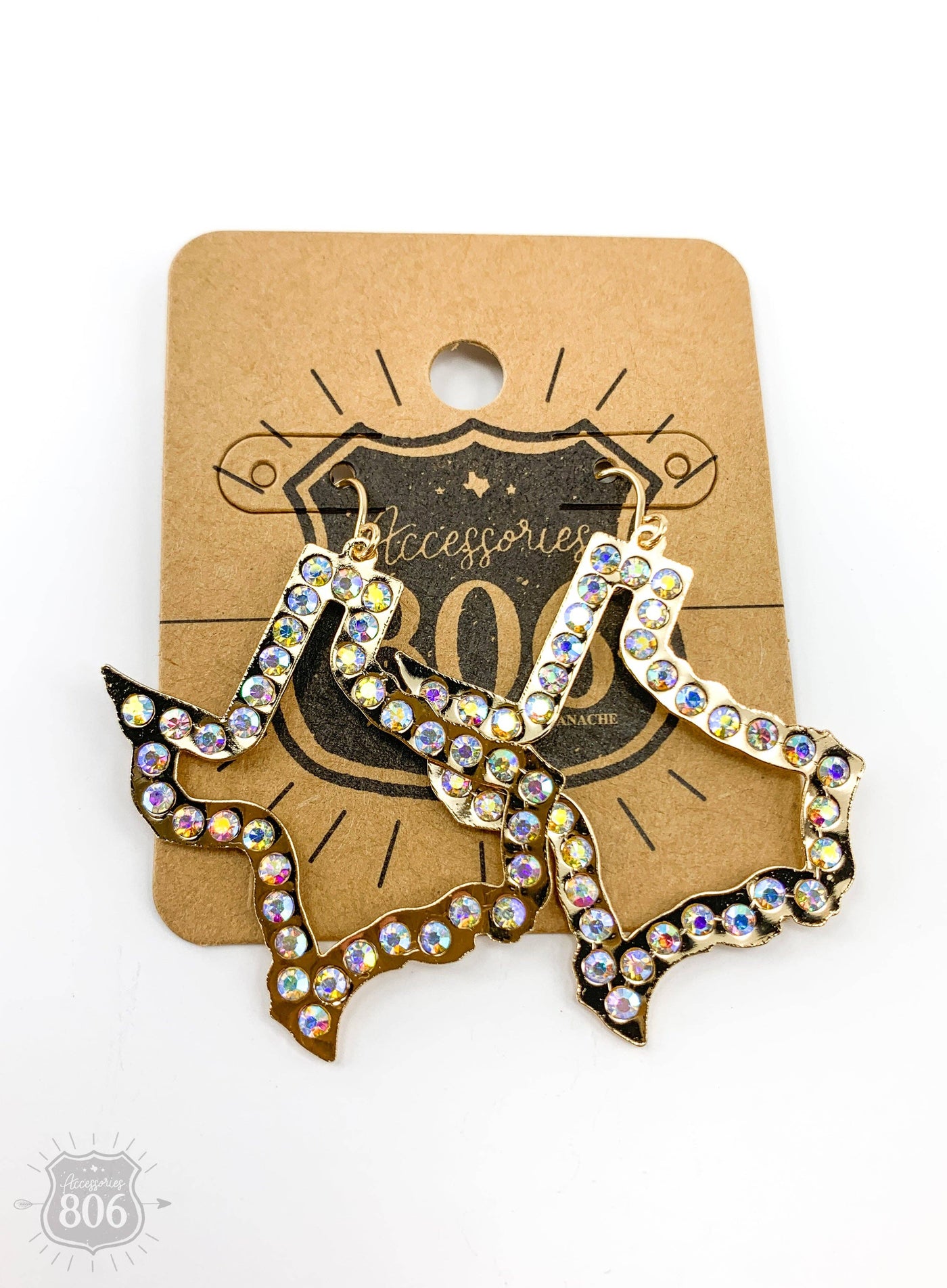 Open Texas earring gold