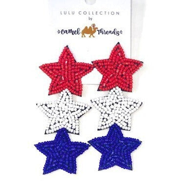 Patriotic Star Earrings